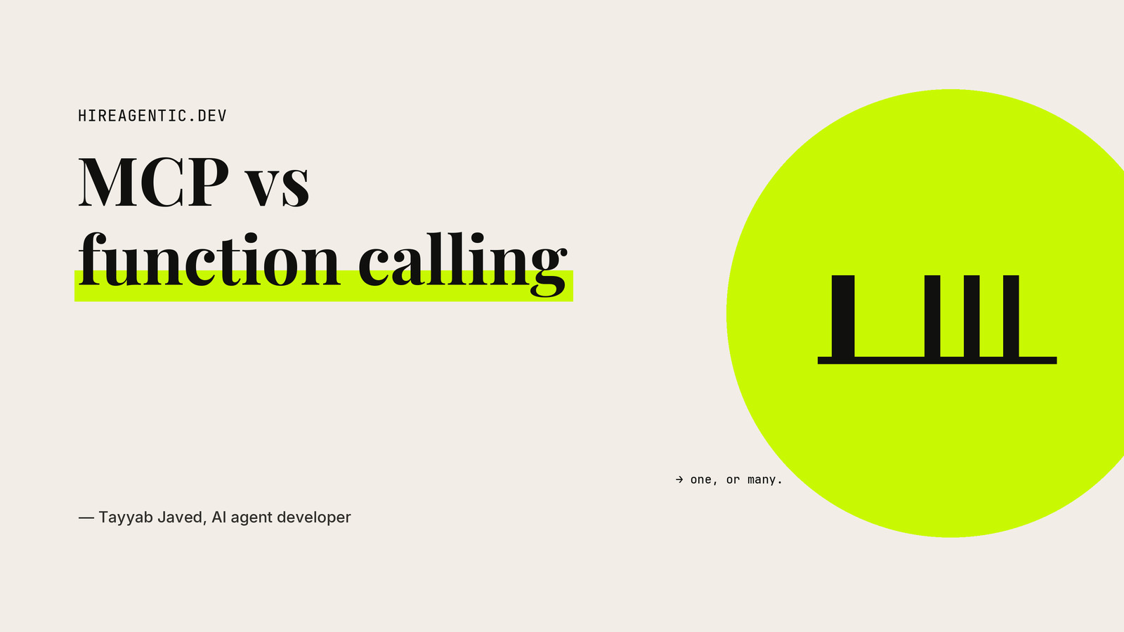 MCP vs Function Calling: When to Use Which
